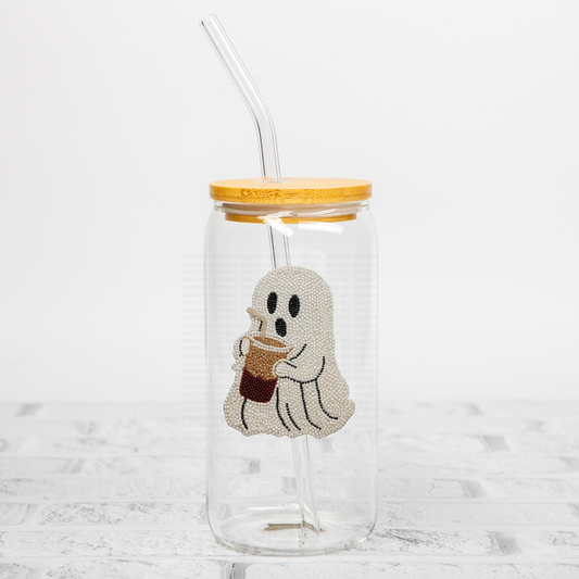 Coffee Ghost Faux Pearl UVDTF Decal