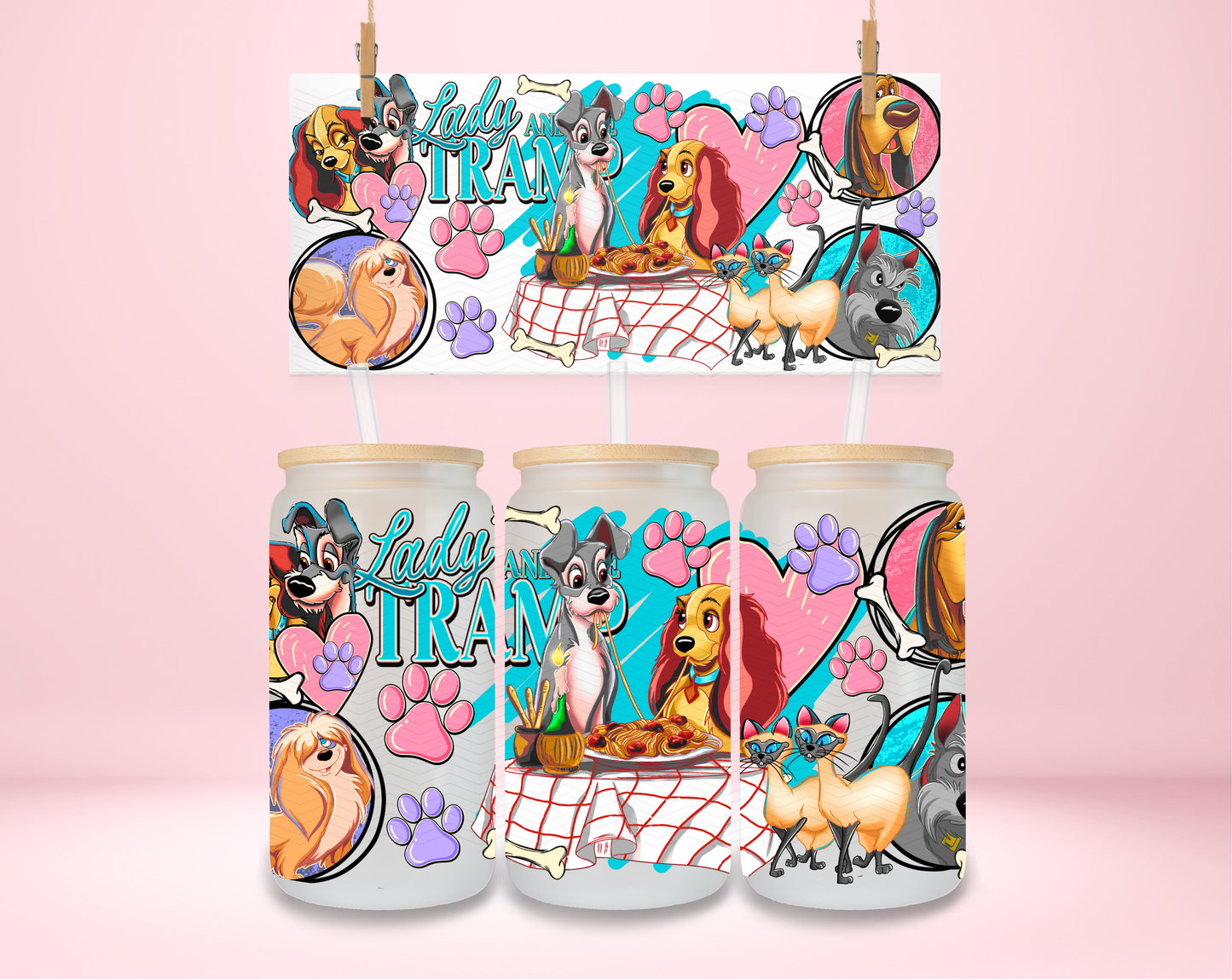 Lady and Tramp Love UVDTF Wrap