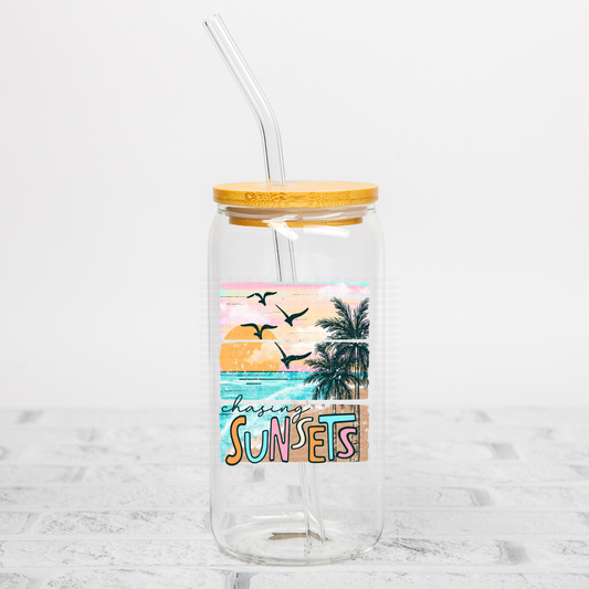 Chasing Sunsets UVDTF Decal
