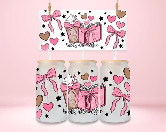 Books and Coffee Pink Coquette UVDTF Wrap