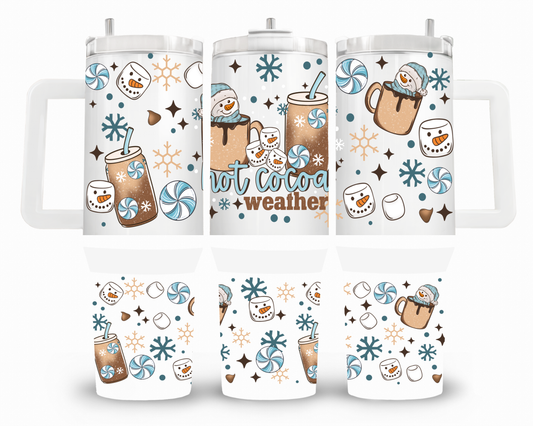 Hot Cocoa Weather 40oz UVDTF Wrap