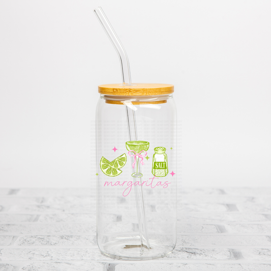 Margaritas and Bows UVDTF Decal
