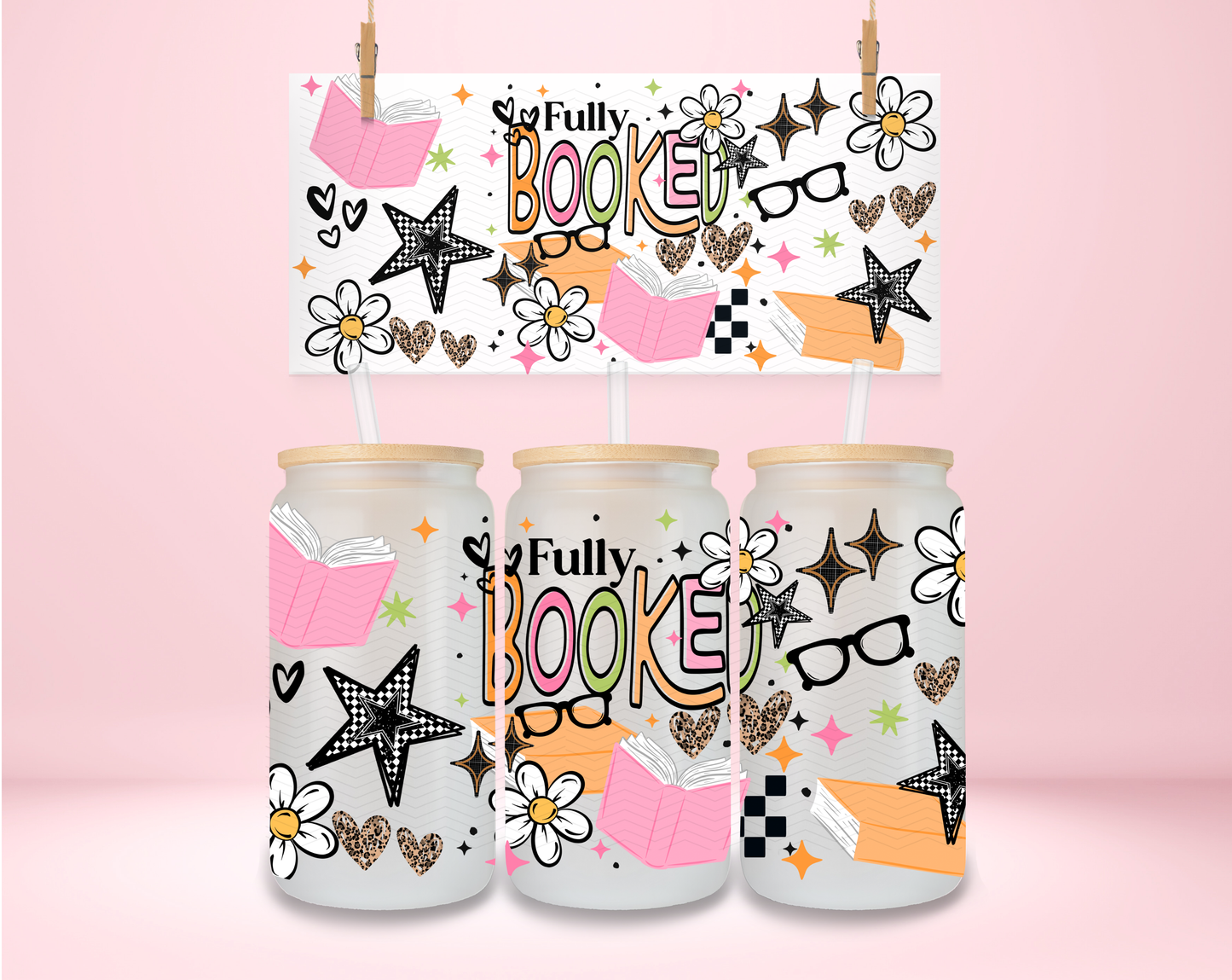 Fully Booked Daisies UVDTF Wrap