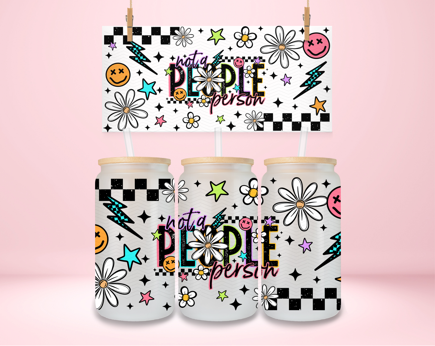 Not a People Person Retro UVDTF Wrap