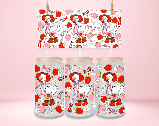 Silly Goose Strawberry UVDTF Wrap