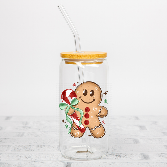 Gingerbread Candy Cane UVDTF Decal