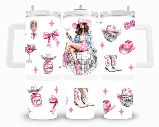 Cowgirl Coquette 40oz UVDTF Wrap