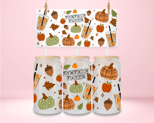 Pumpkin Patch Plaid UVDTF Wrap