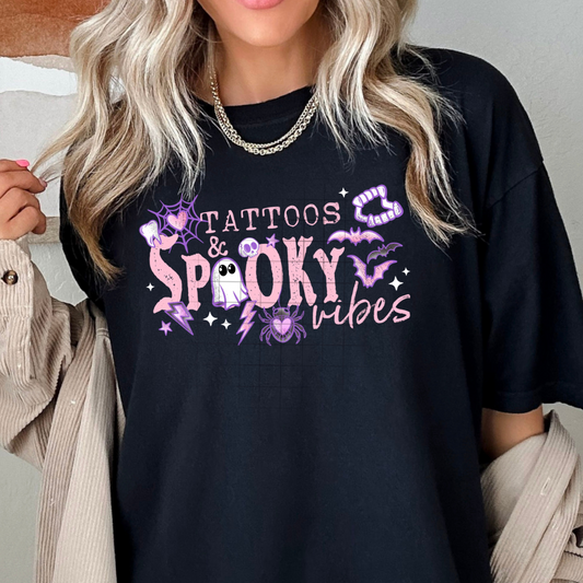 Tattoos and Spooky Vibes Pastel DTF