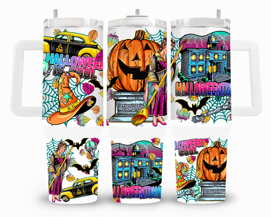 Halloween Town 40oz UVDTF Wrap