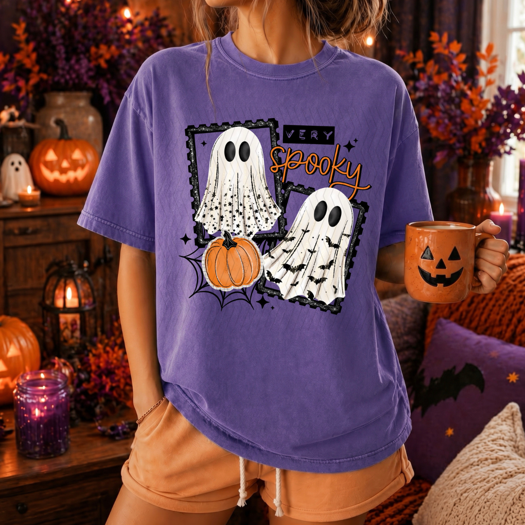 Very Spooky Ghost Stamps DTF