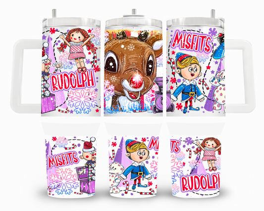 Red Nose Cutie 40oz UVDTF Wrap