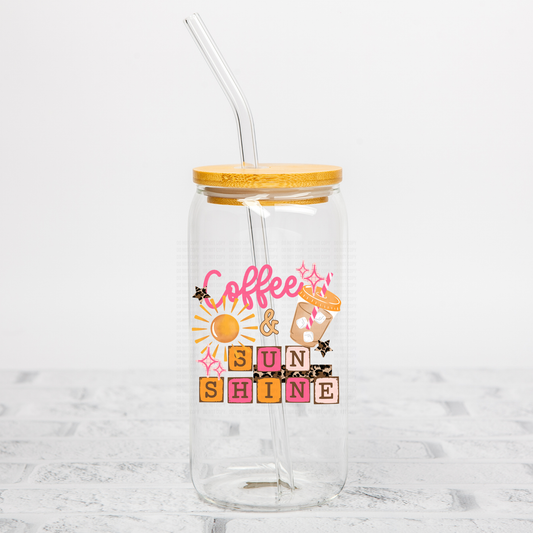 Coffee & Sunshine UVDTF Decal