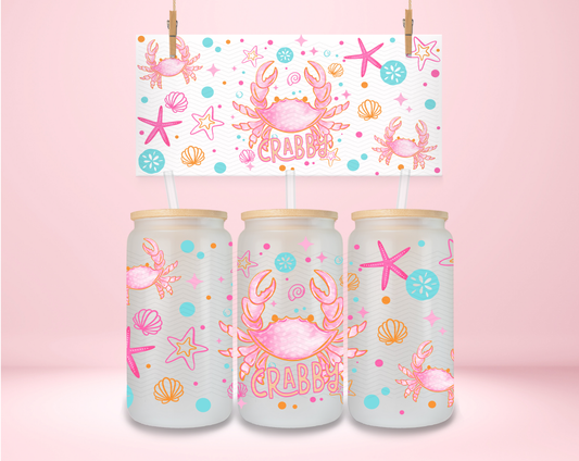 Pink Crabby UVDTF Wrap