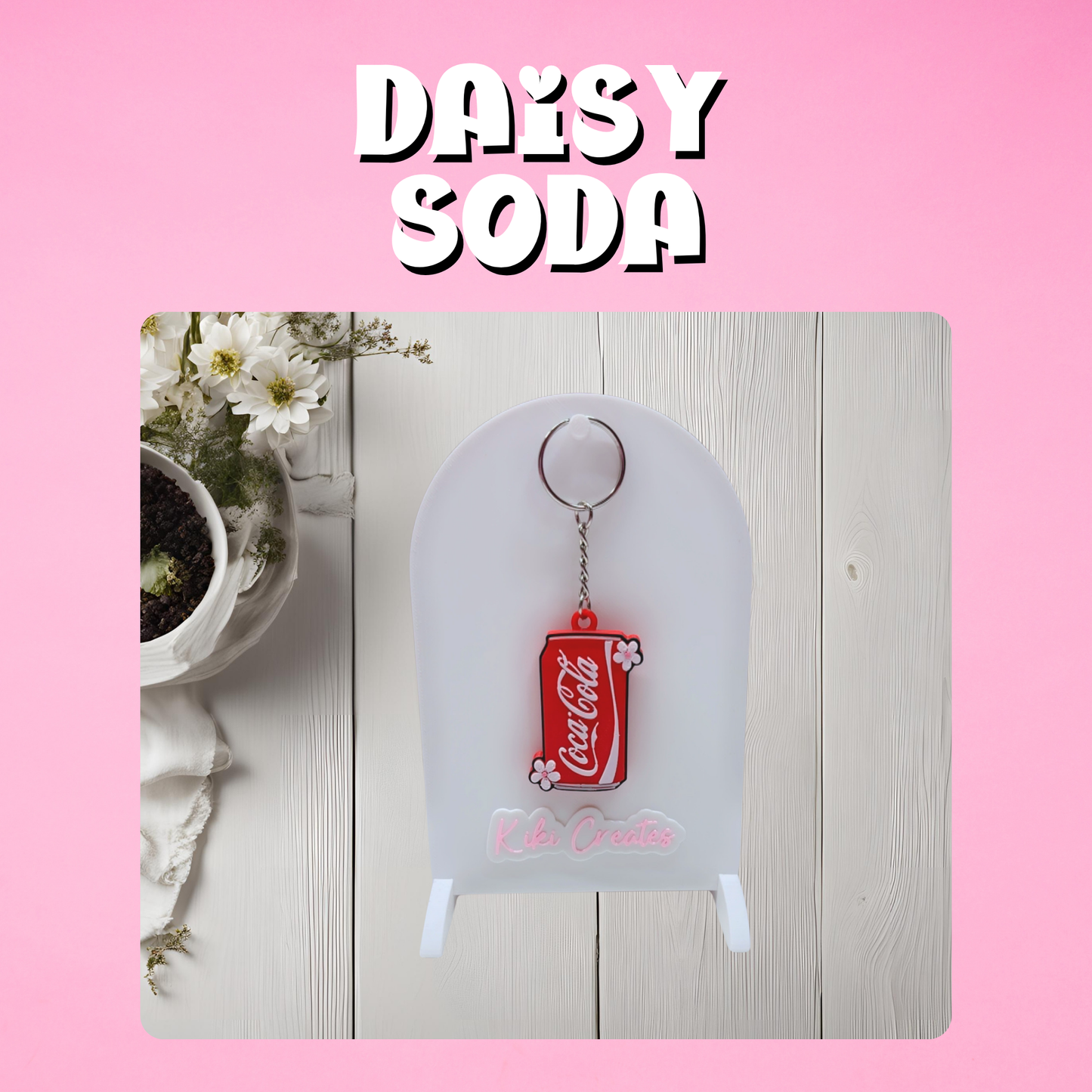 Daisy Soda Keychain (Tab Opener)
