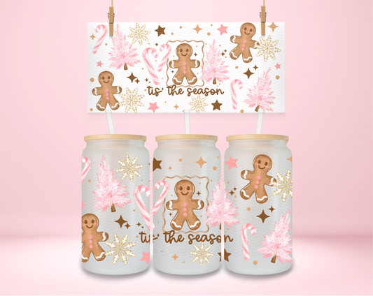 Pink Tis The Season Gingerbread UVDTF Wrap