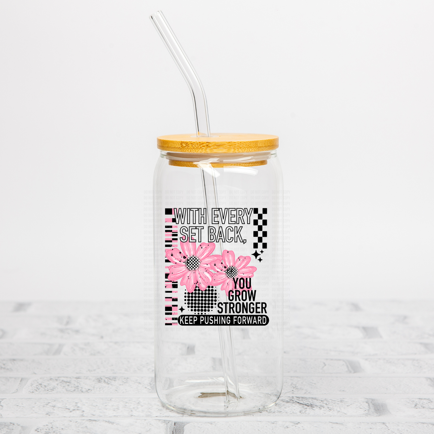 Grow Stronger UVDTF Decal