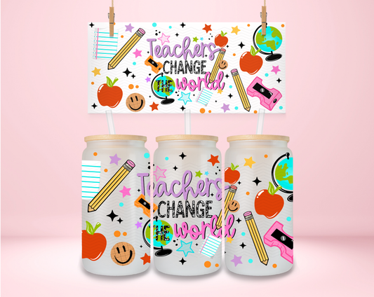 Teachers Change The World UVDTF Wrap