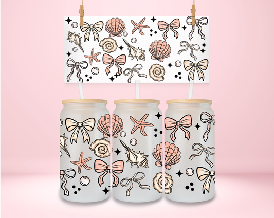 Seashells and Bows UVDTF Wrap