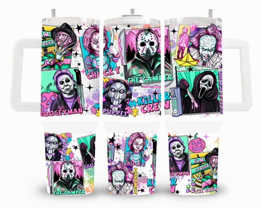 Colorful Killer Crew 40oz UVDTF Wrap