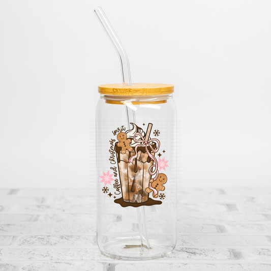 Gingerbread Iced Coffee UVDTF Decal