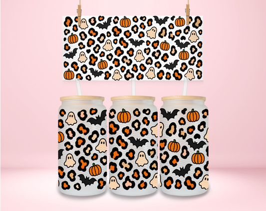 Spooky Halloween Leopard UVDTF Wrap
