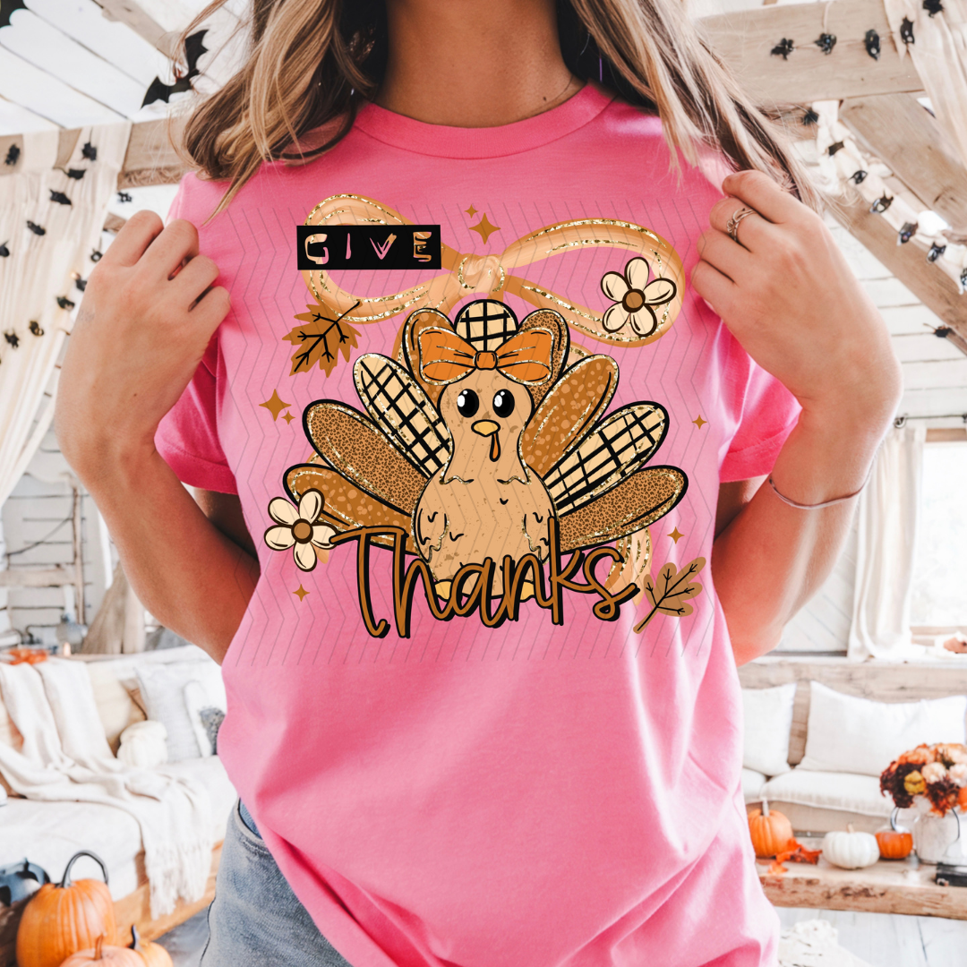 Give Thanks Turkey DTF