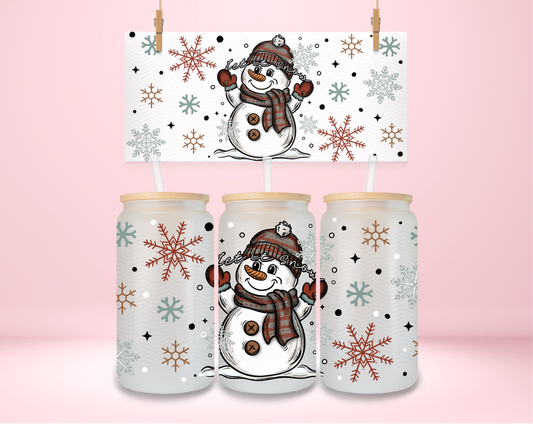 Let it Snow Snowman UVDTF Wrap