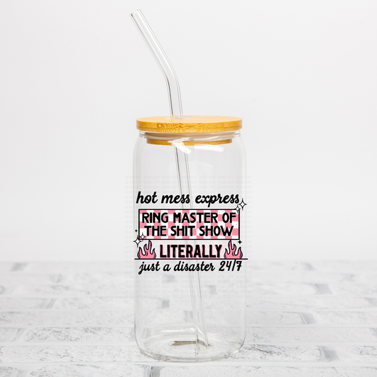 Hot Mess Express UVDTF Decal