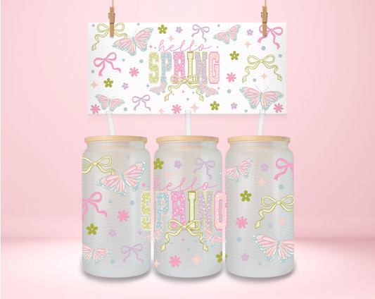 Pastel Hello Spring UVDTF Wrap