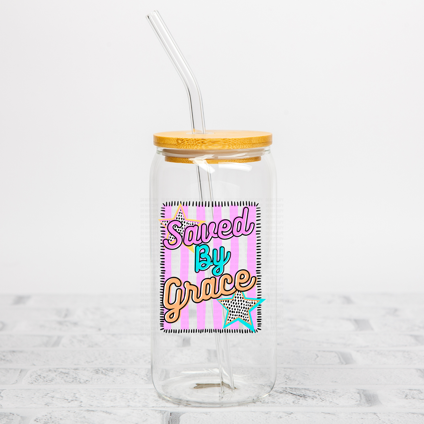 Saved By Grace UVDTF Decal