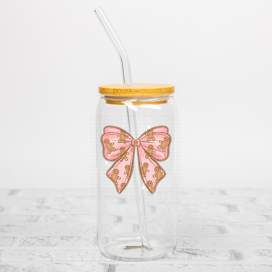 Gingerbread Coquette Bow UVDTF Decal
