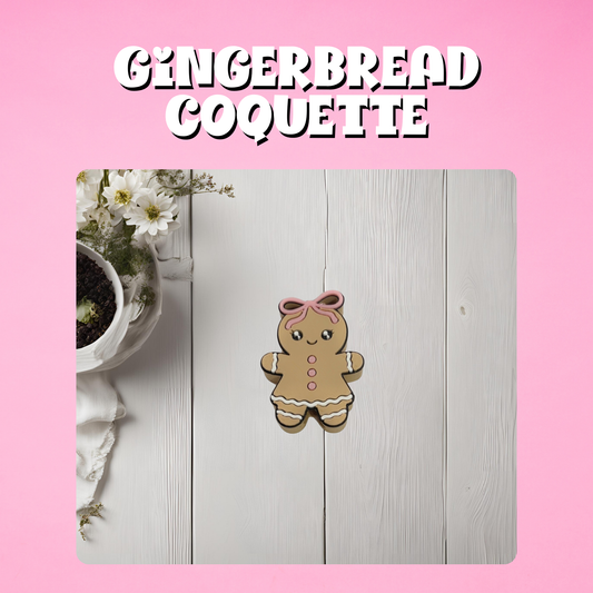 Gingerbread Coquette Straw Topper
