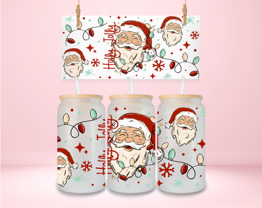 Holly Jolly Santa Light Skintone UVDTF Wrap