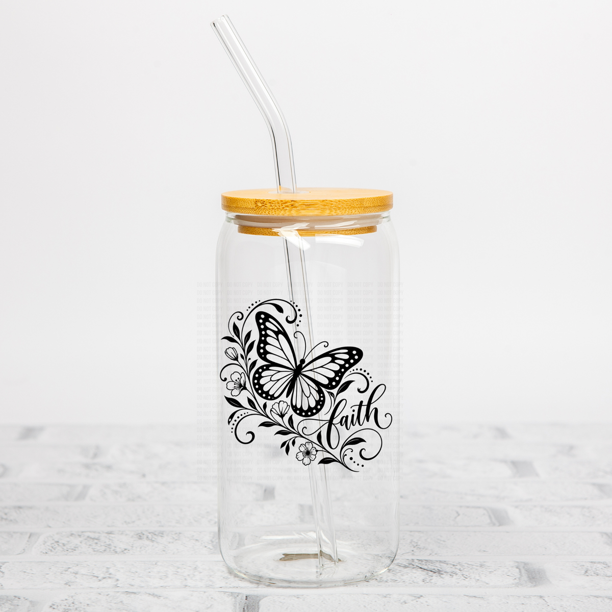 Faith Butterfly UVDTF Decal
