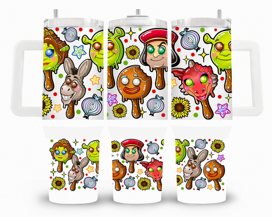 Swamp Friends Ice Cream 40oz UVDTF Wrap