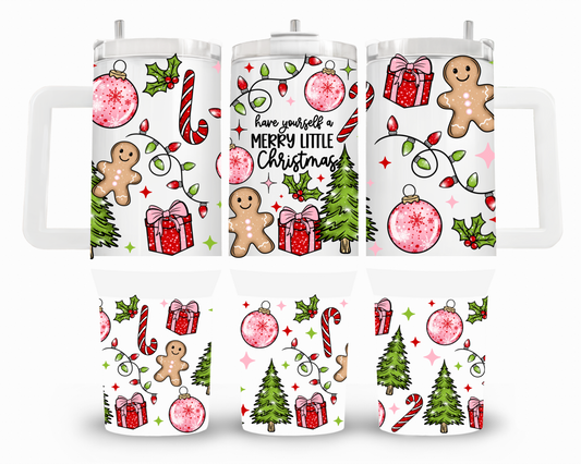 Have Yourself a Merry Little Christmas 40oz UVDTF Wrap