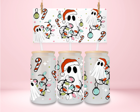 Ghostie Christmas Lights UVDTF Wrap