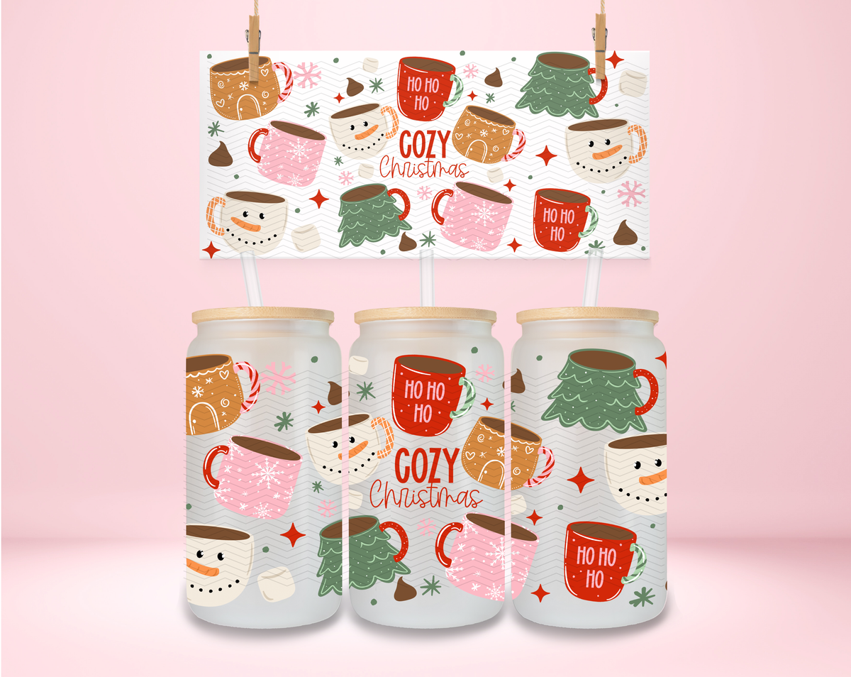 Cozy Christmas Mugs UVDTF Wrap