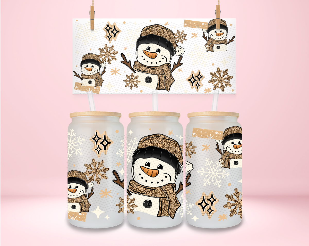 Snowman Leopard UVDTF Wrap
