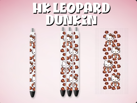 HK Leopard Dunkin UVDTF Pen Wrap