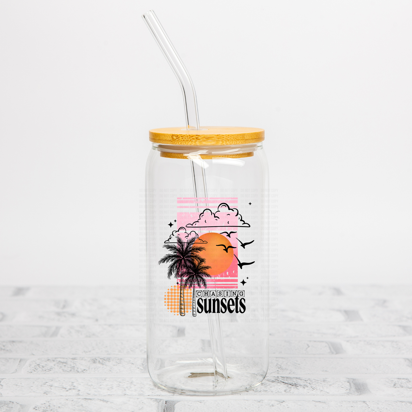 Chasing Sunsets UVDTF Decal
