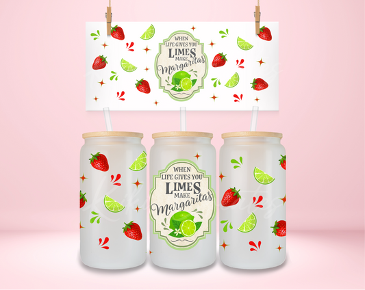 Limes, Tequila and Strawberries UVDTF Wrap