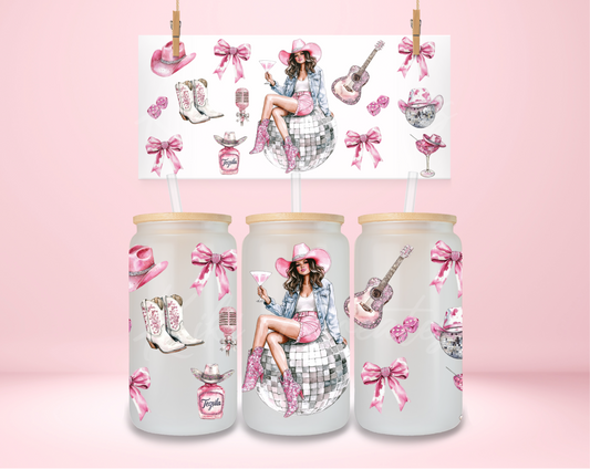 Pink Cowgirl Coquette UVDTF Wrap