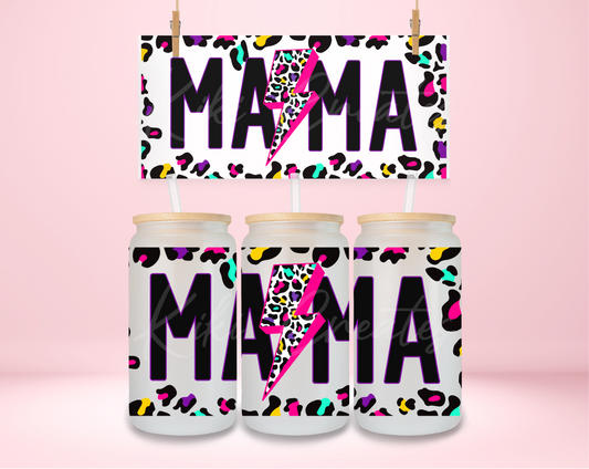 Colorful Leopard Mama UVDTF Wrap