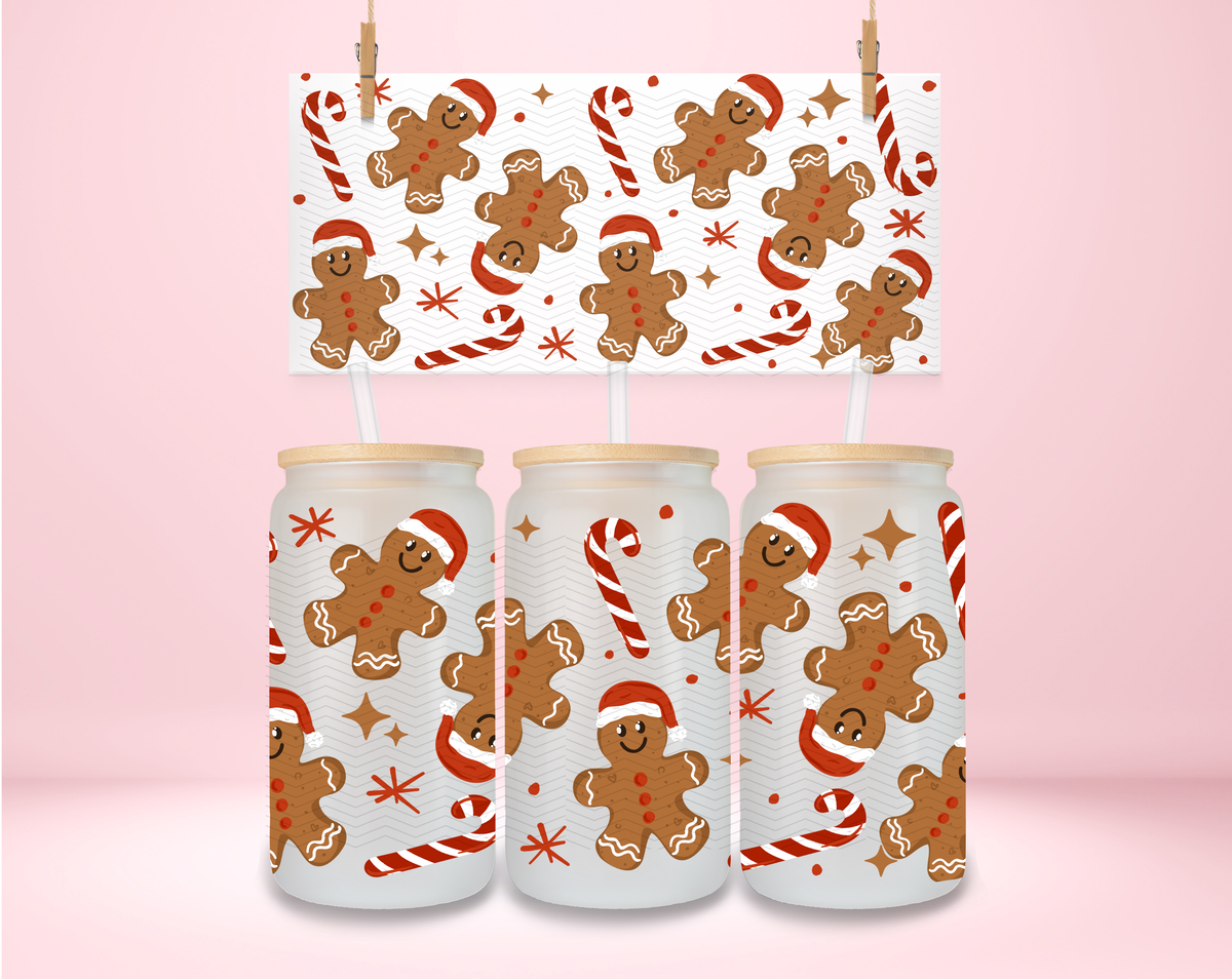 Gingerbread Santa Hat UVDTF Wrap