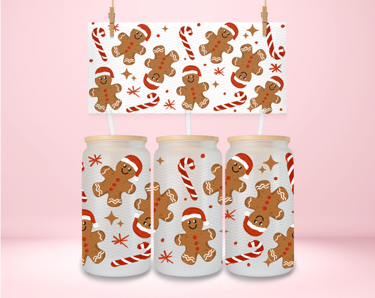 Gingerbread Santa Hat UVDTF Wrap