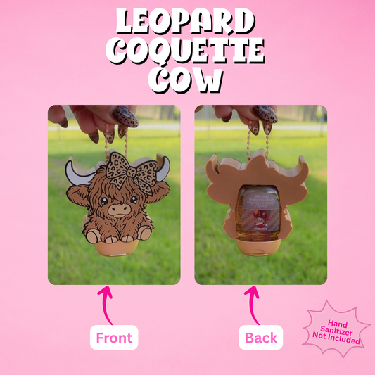 Leopard Coquette Cow Pocketbac Holder