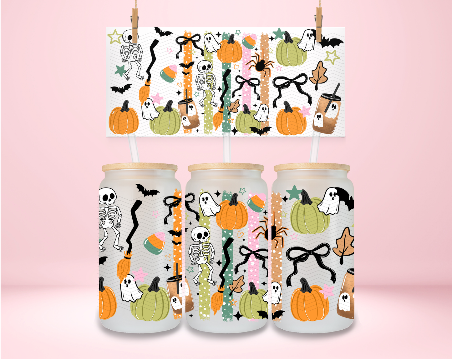 Halloween Stripe UVDTF Wrap