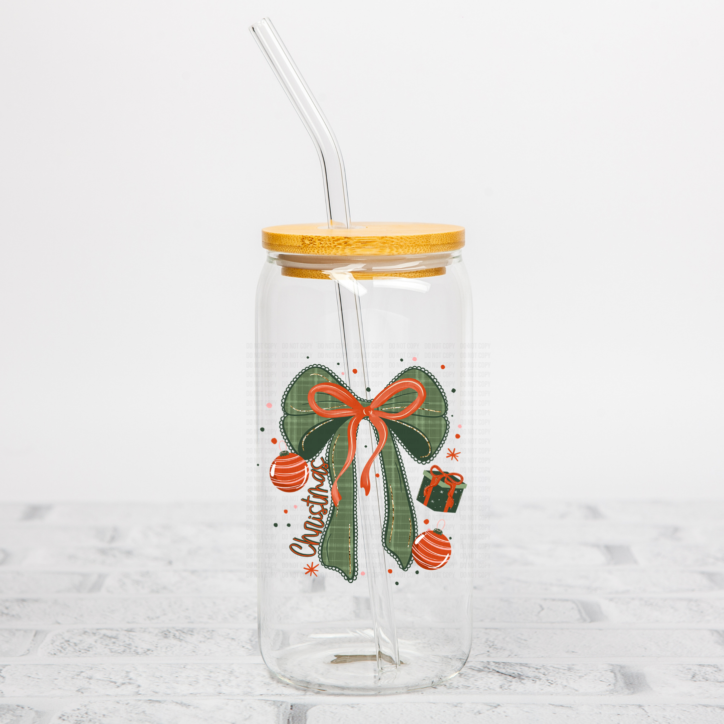 Christmas Coquette UVDTF Decal